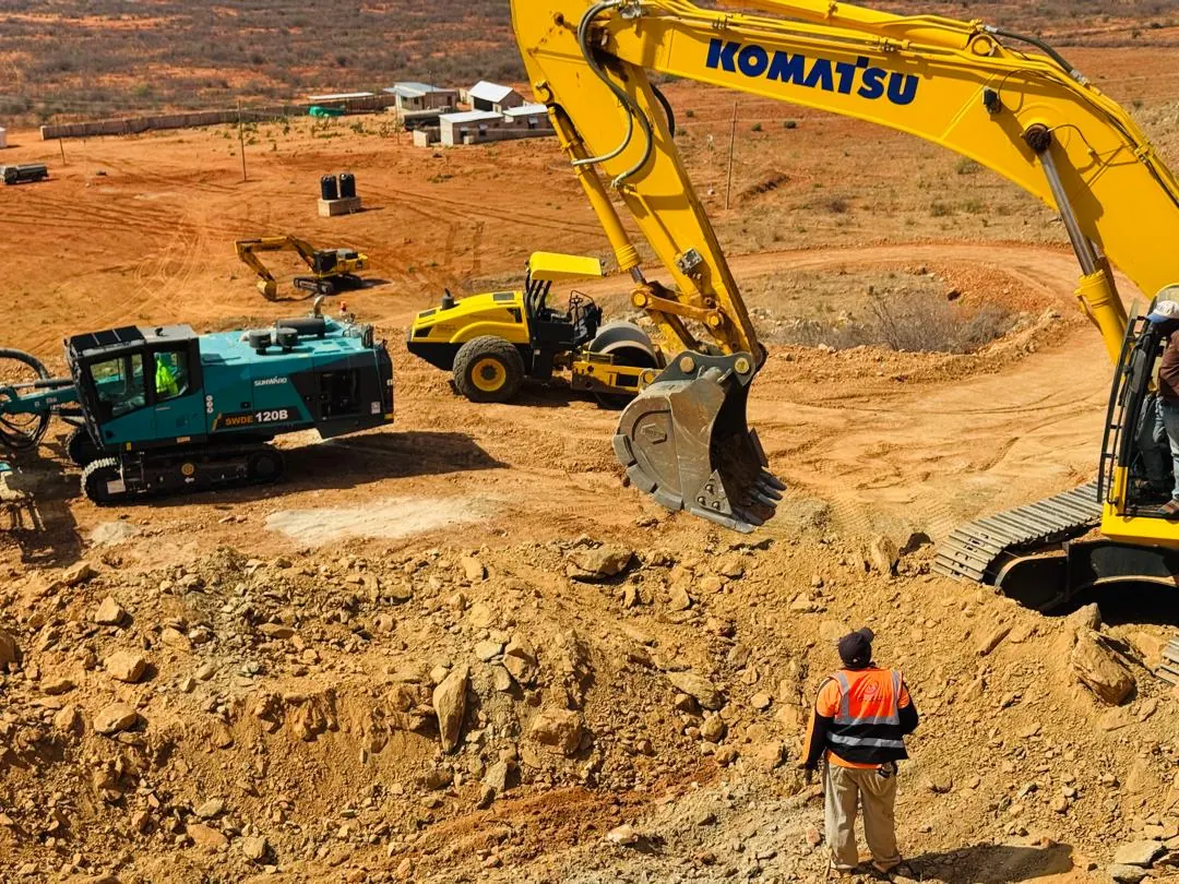 The Polo Group team supervising works on an active site in Dodoma