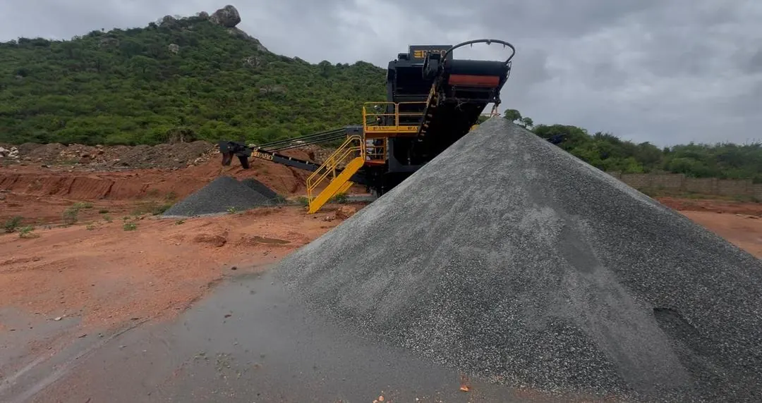 Tipper truck delivering material to site